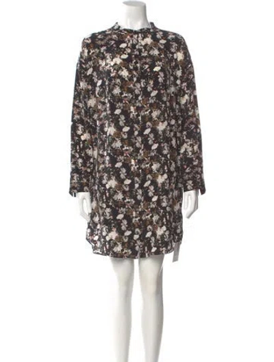 Pre-owned Allsaints Silk Mini Dress In Black