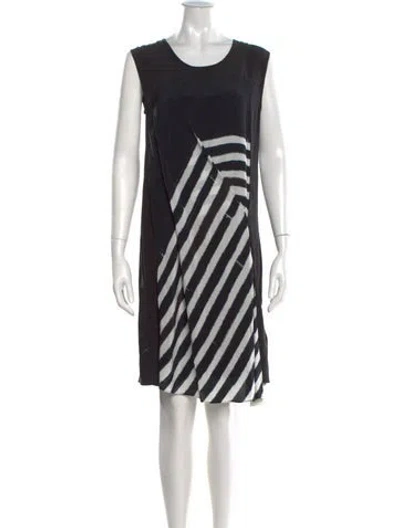 Pre-owned Allsaints Silk Mini Dress In Black