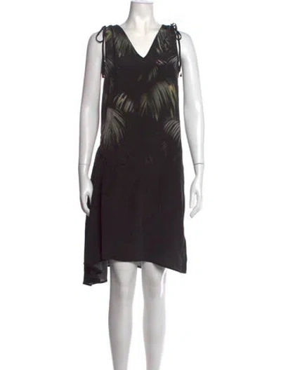 Pre-owned Allsaints Silk Mini Dress In Black
