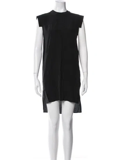 Pre-owned Allsaints Silk Mini Dress In Blue
