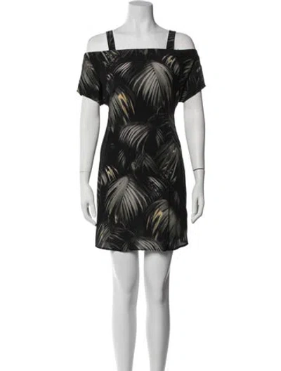 Pre-owned Allsaints Silk Mini Dress In Blue