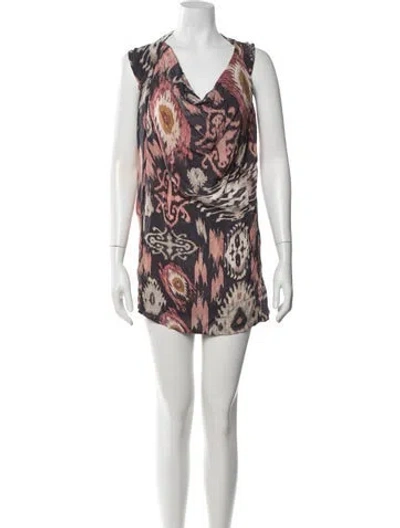 Pre-owned Allsaints Silk Mini Dress In Grey