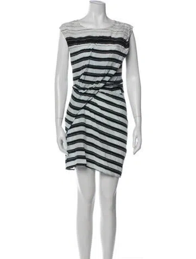 Pre-owned Allsaints Silk Mini Dress In Multi