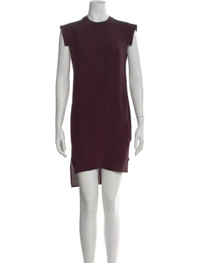 Pre-owned Allsaints Silk Mini Dress In Purple