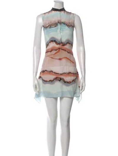 Pre-owned Allsaints Silk Mini Dress In White