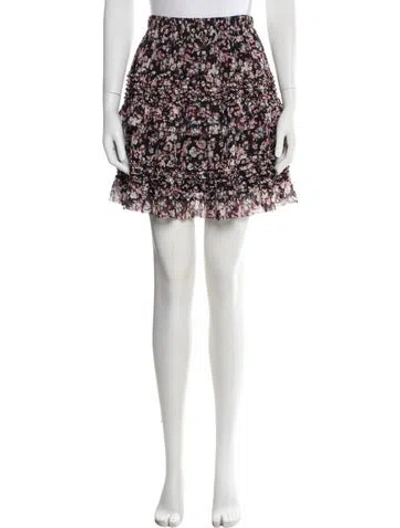 Pre-owned Allsaints Silk Mini Skirt In Neutrals
