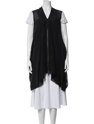 Pre-owned Allsaints Silk Vest In Blue