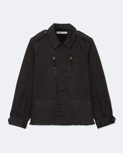 Allsaints Silvo Cotton Flight Jacket In Brown