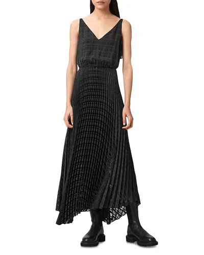 Allsaints Sinead Dress And Sweater In Black