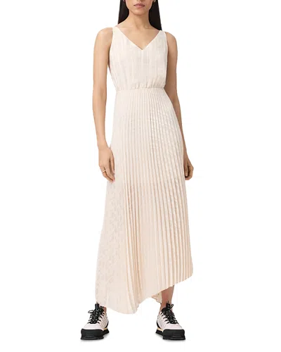 Allsaints Sinead Dress And Sweater In Neutral