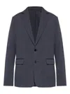 Allsaints Single-breasted Blazer In Blue