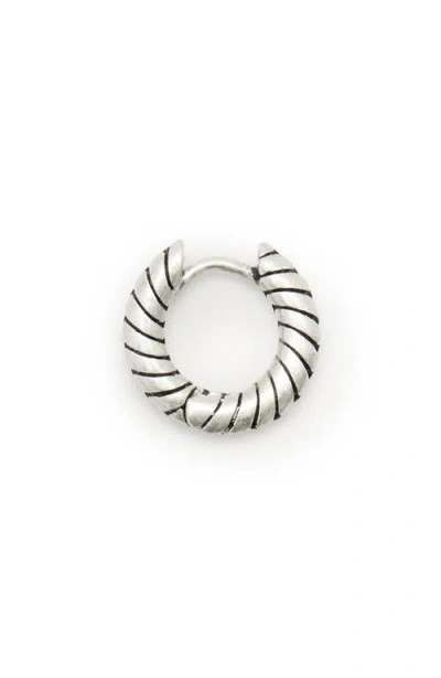 Allsaints Single Cuff Earring In Warm Silver