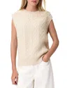 Allsaints Sirius Cable Sweater Tank Top In Neutral