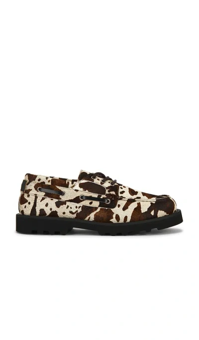 Allsaints Skiff Boat Shoe In Brown