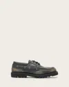 Allsaints Skiff Leather Boat Shoes In Green