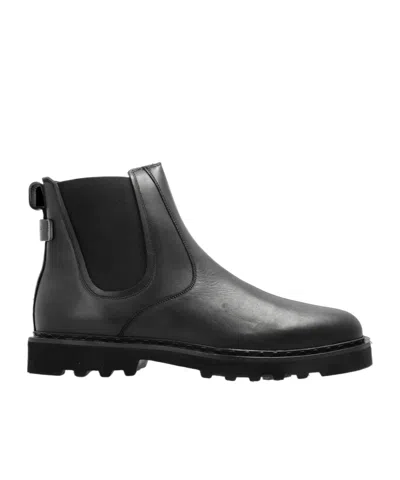 Allsaints Skiff Pull-tab Chelsea Boots In Animal Print