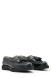 Allsaints Skiff Tassel Loafer In Animal Print