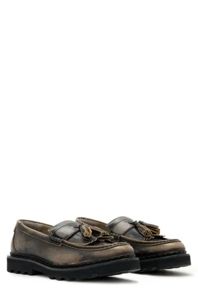 Allsaints Skiff Tassel Loafer In Black