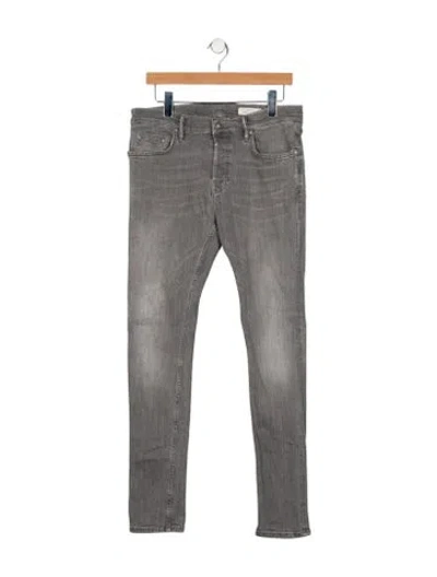 Pre-owned Allsaints Skinny Jeans In Gray