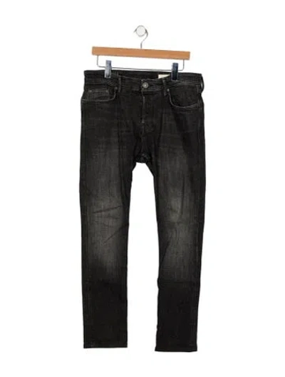 Pre-owned Allsaints Skinny Jeans In Gray