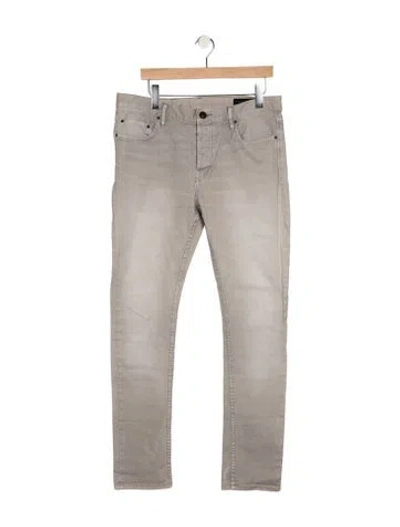 Pre-owned Allsaints Skinny Jeans In Gray