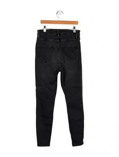 Pre-owned Allsaints Skinny Leg Pants In Black