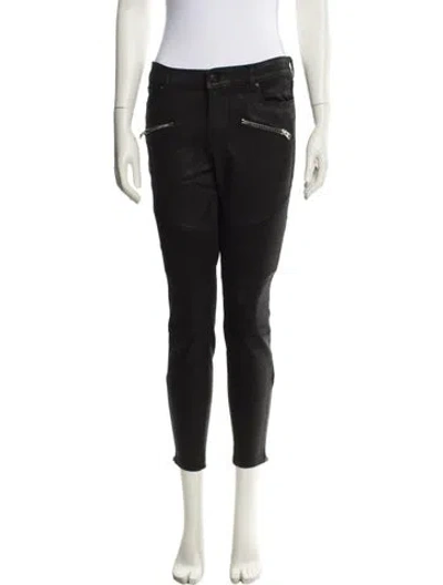 Pre-owned Allsaints Skinny Leg Pants In Black