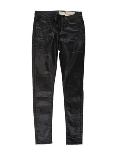 Pre-owned Allsaints Skinny Leg Pants In Black