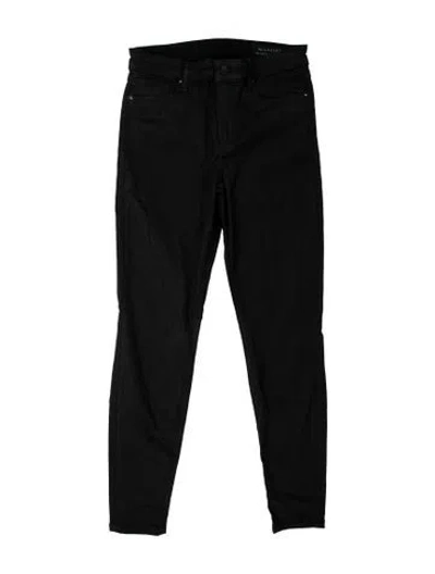 Pre-owned Allsaints Skinny Leg Pants In Black