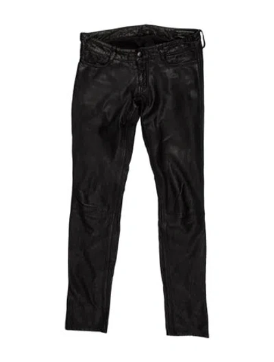 Pre-owned Allsaints Skinny Leg Pants In Black