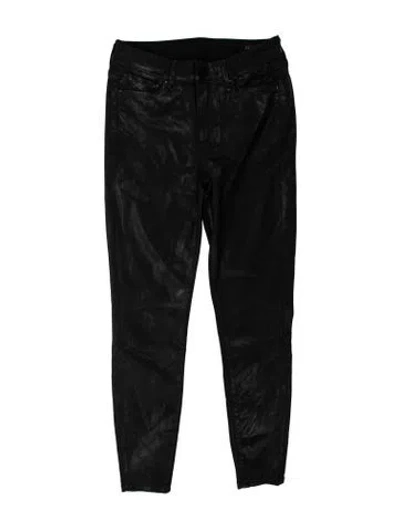 Pre-owned Allsaints Skinny Leg Pants In Black/metallic