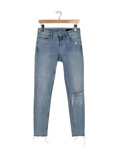 Pre-owned Allsaints Skinny Leg Pants In Blue