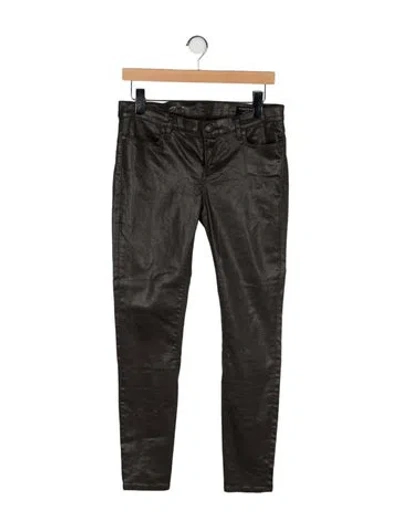 Pre-owned Allsaints Skinny Leg Pants In Brown