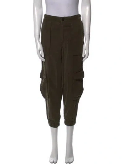 Pre-owned Allsaints Skinny Leg Pants In Green