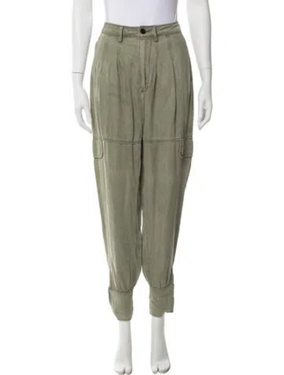 Pre-owned Allsaints Skinny Leg Pants In Green