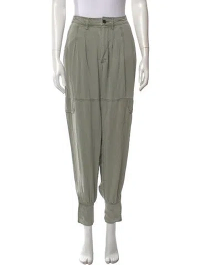 Pre-owned Allsaints Skinny Leg Pants In Green