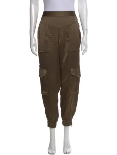 Pre-owned Allsaints Skinny Leg Pants In Green
