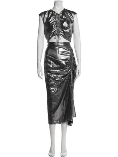 Pre-owned Allsaints Skirt Set In Gray