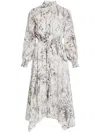 Allsaints Skylar Midi Skirt In Neutrals