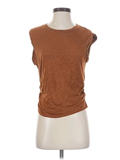 Pre-owned Allsaints Sleeveless T-shirt In Brown