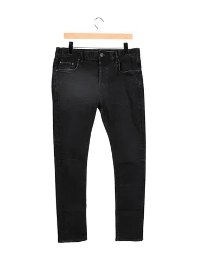 Pre-owned Allsaints Slim Fit Jeans In Black