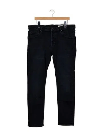 Pre-owned Allsaints Slim Fit Jeans In Blue