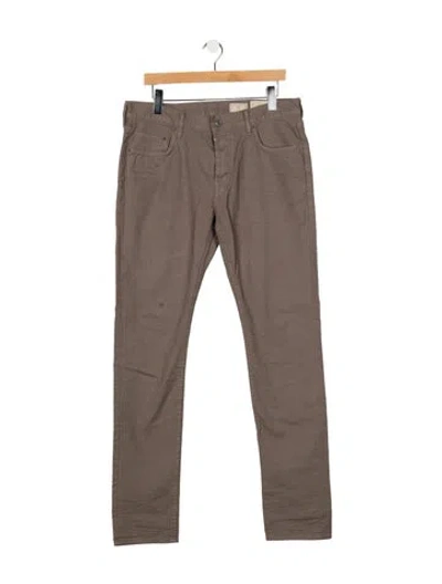 Pre-owned Allsaints Slim Fit Jeans In Brown