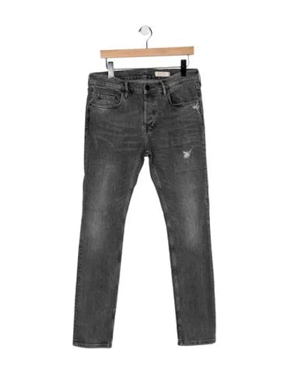 Pre-owned Allsaints Slim Fit Jeans In Gray