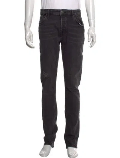 Pre-owned Allsaints Slim Fit Jeans In Grey