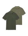 Allsaints Slim Fit Polo, Pack Of 2 In Animal Print