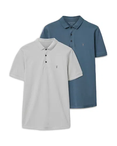 Allsaints Slim Fit Polo, Pack Of 2 In Multi