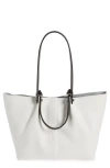 Allsaints Small Allington Tote In Cloud White