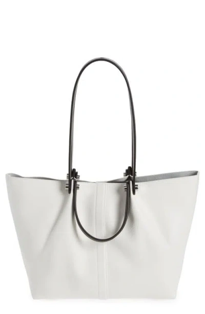 Allsaints Small Allington Tote In Cloud White