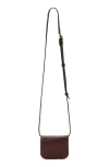 Allsaints Small Maeve Leather Crossbody Card Holder In Red
